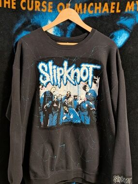 Custom Sewn "Slipknot" Crewneck Sweater - Nu Metal Band Sweater